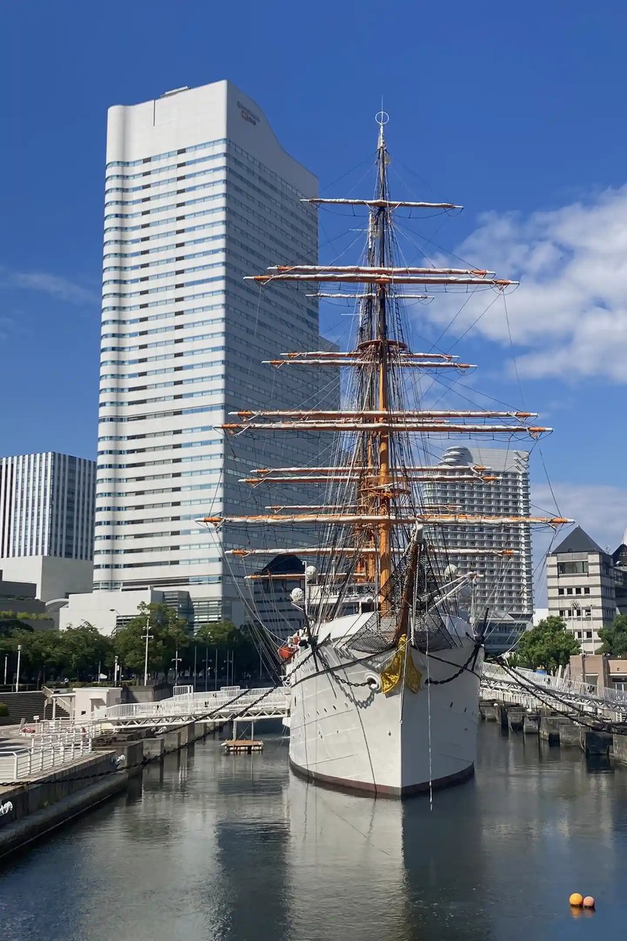 The Sailing Ship Nippon Maru in Yokohama