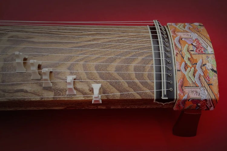 Koto (Japanese zither), a traditional Japanese musical instrument
