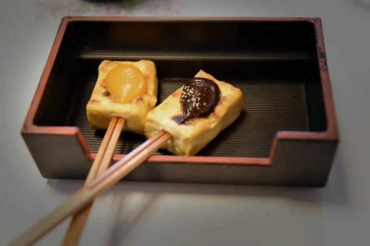 Tofu Dengaku with Miso Glaze, a Kyoto Dish