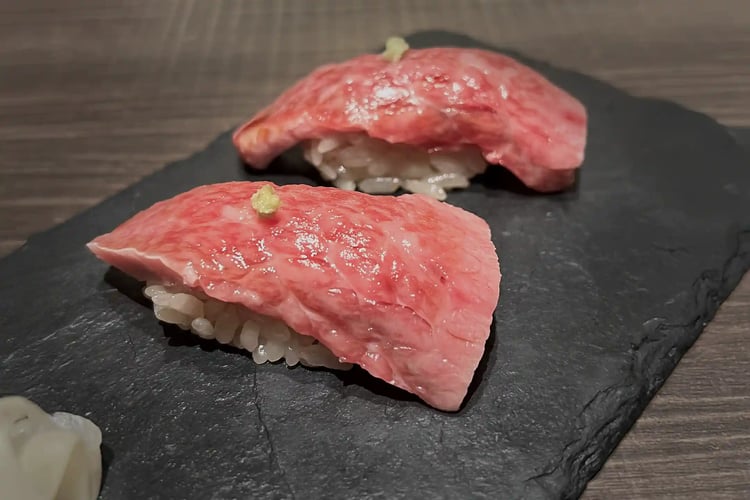 Wagyu sushi that melts in your mouth