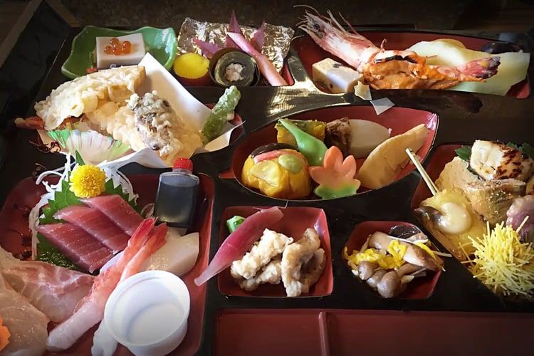 Traditional Japanese Multi-Course Cuisine