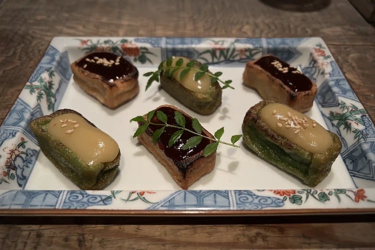 Grilled Namafu Skewers with Miso Glaze