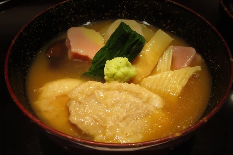 Jibuni, a traditional stew from Kanazawa, Ishikawa Prefecture
