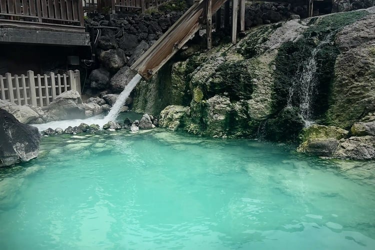Yubatake in Kusatsu, Gunma Prefecture
