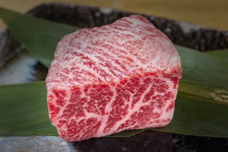 Large cut of Matsusaka beef