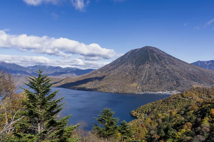Lake Chuzenji and Mount Nantai