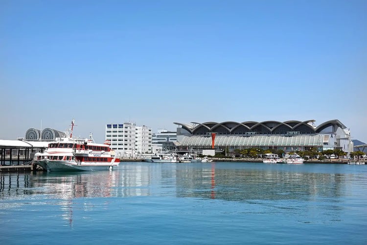 Marine Messe Fukuoka and the Venus ferry