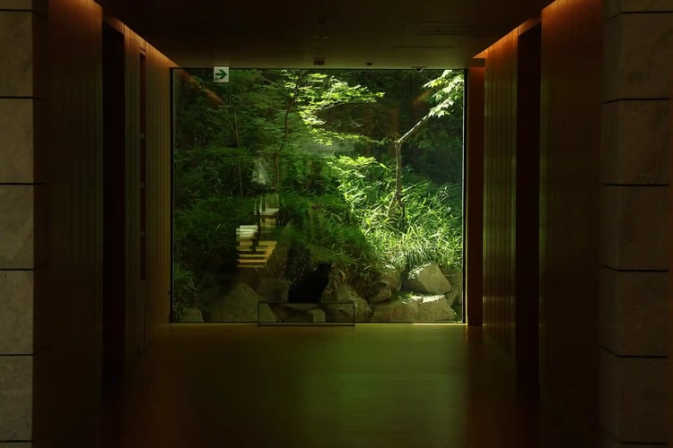 Corridor of a luxury hotel in Japan
