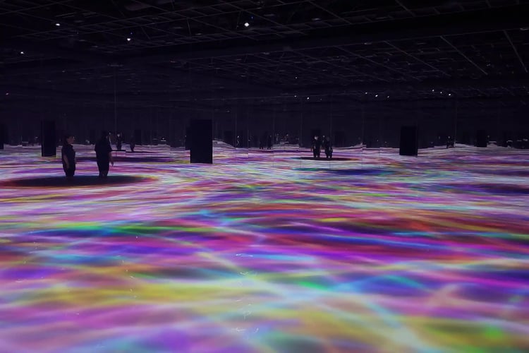 Digital art exhibition held in Tokyo