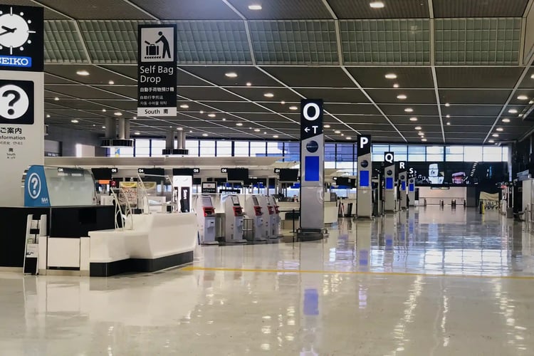 A view of Terminal 1 at Narita Airport