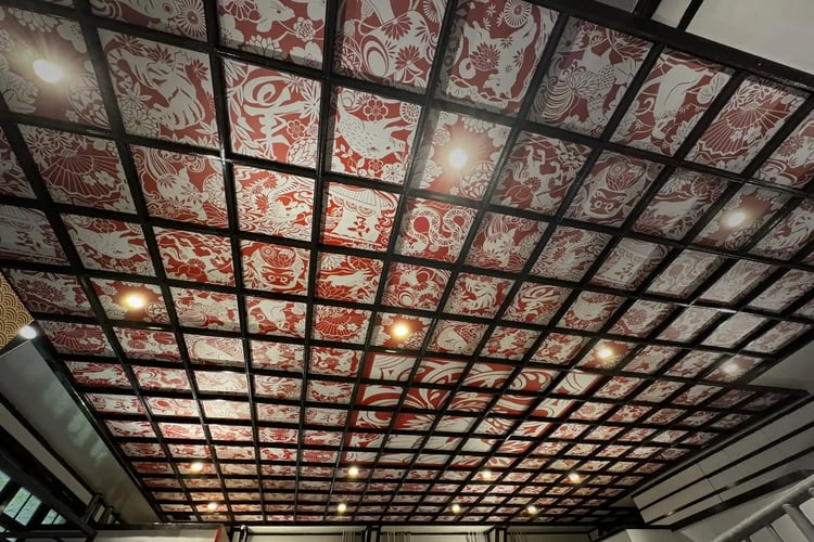 The ceiling of Koyasan Station