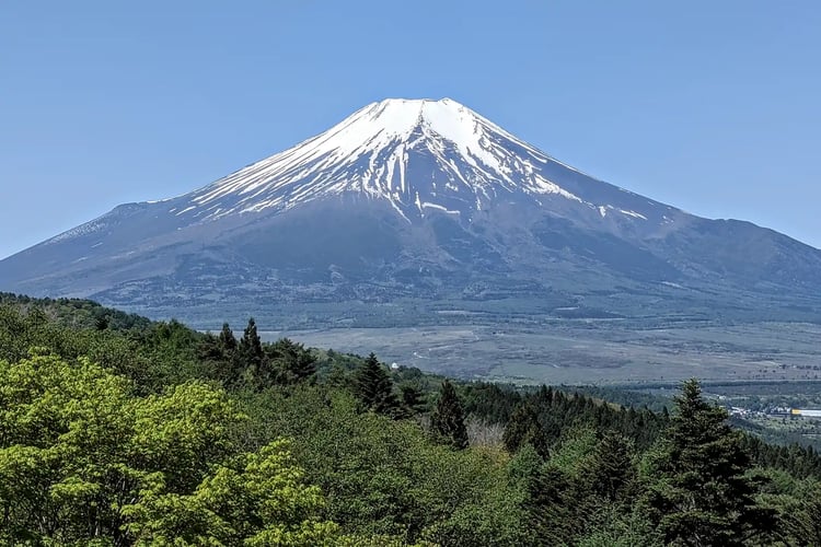 Mount Fuji viewed from Oshino Village