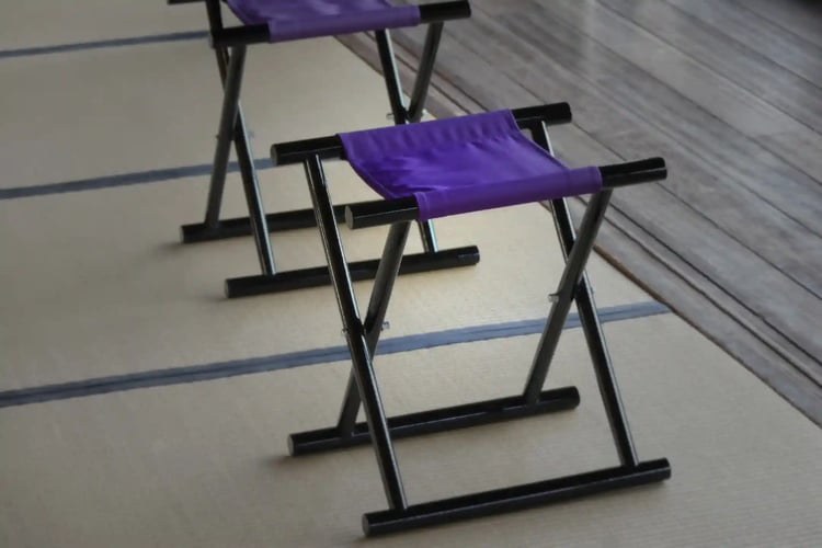 A shogi is a traditional Japanese folding stool or bench