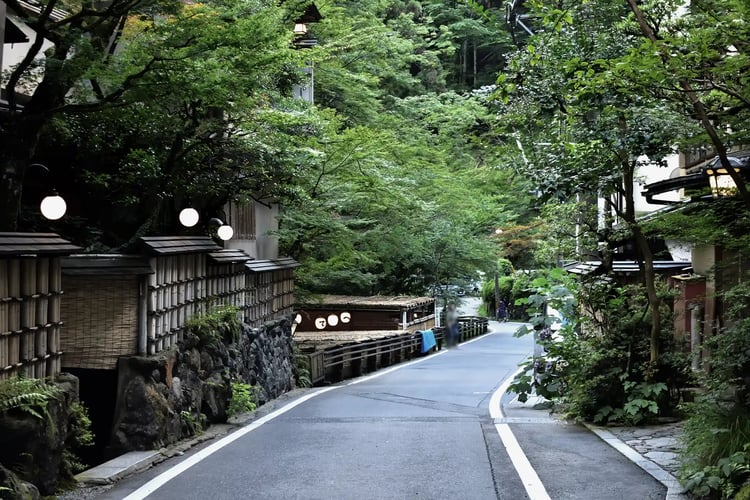 The townscape of Kibune