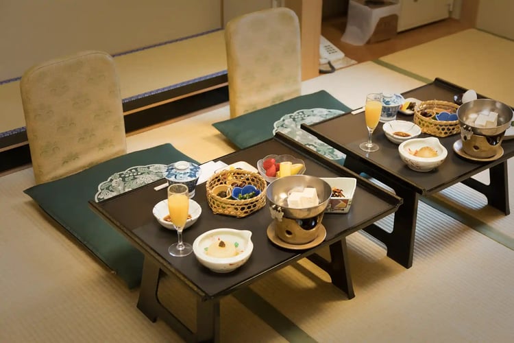 Ryokan Meals Standard Breakfast and Vegan Breakfast