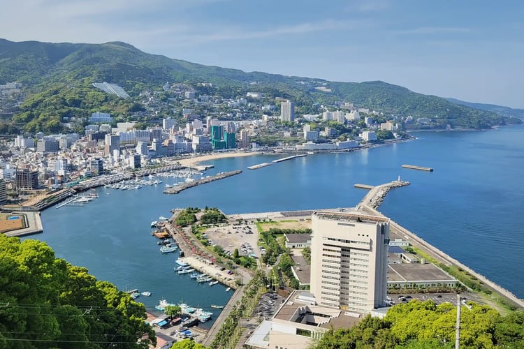 The view from Atami Castle_s observation deck