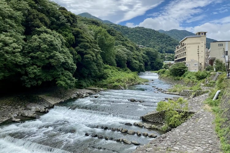 Scenic hot spring resort of Hakone