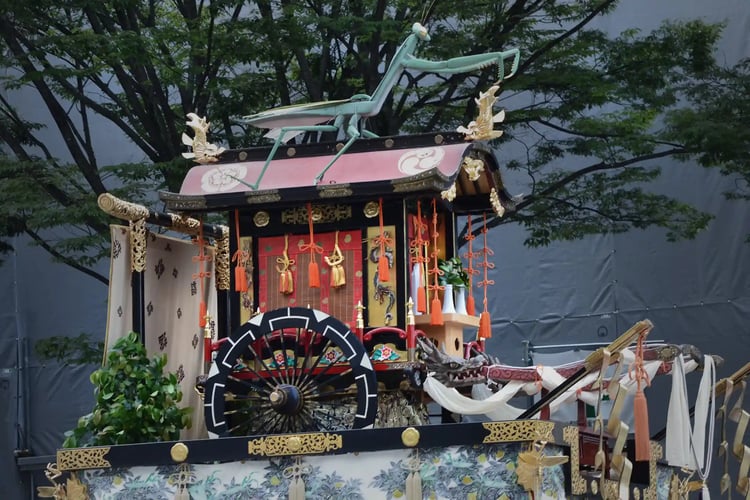 The Mantis on the Gion Festival_s Tōrōyama Float in Kyoto