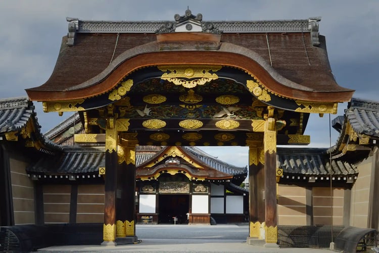 Nijo-jo Castle_s Karamon Gate in Kyoto, Fall 2021