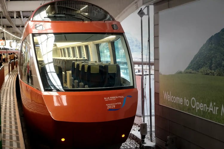 Odakyu_s famous limited express train, the Romancecar