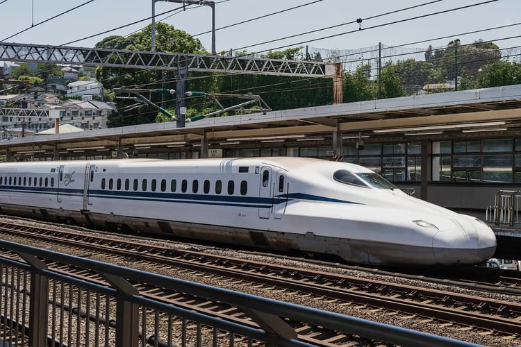 The Kodama service of the Tokaido Shinkansen, utilizing the N700S series train