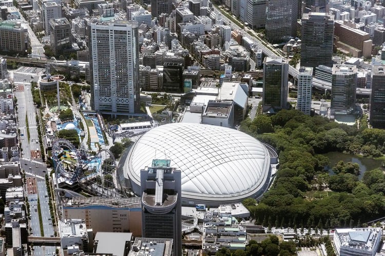Aerial photographyview of the vicinity of Kōraku 1-chome, Bunkyo-ku, Tokyo