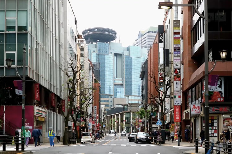 Akasaka Dōri (Street) with a view of TBS