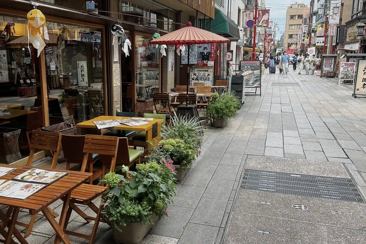 The streets of Asakusa