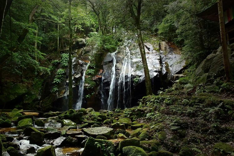 Kinbiki Falls (located in Takima, Miyazu City, Kyoto Prefecture)