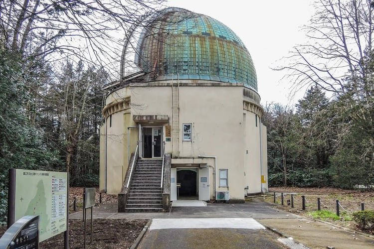 The Dome Housing the Great Equatorial Refractor at the National Astronomical Observatory of Japan (NAOJ)