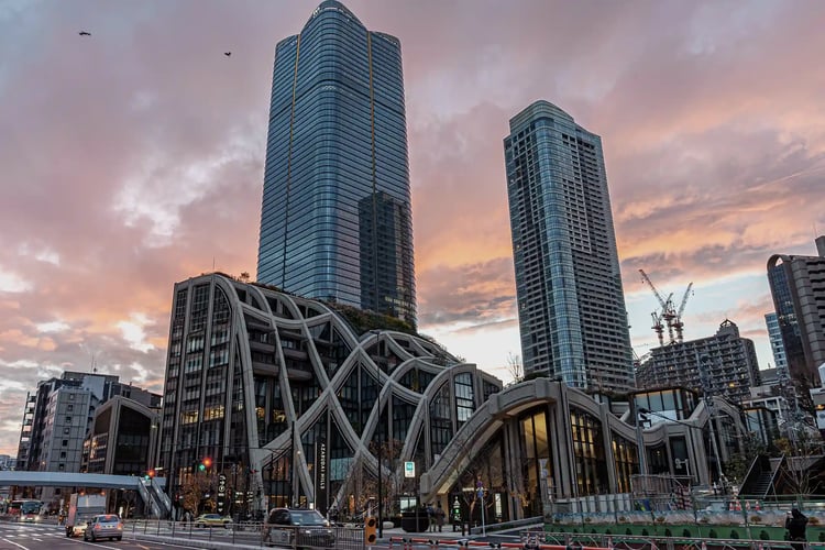Azabudai Hills in the Evening