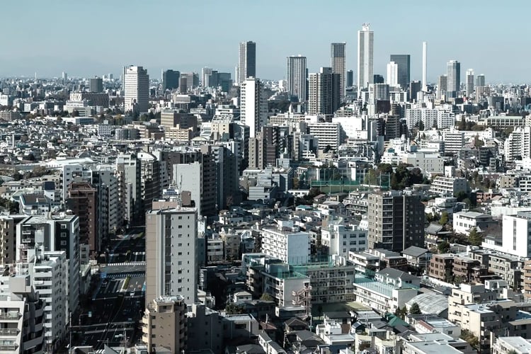 Panoramic View of the Tokyo Cityscape