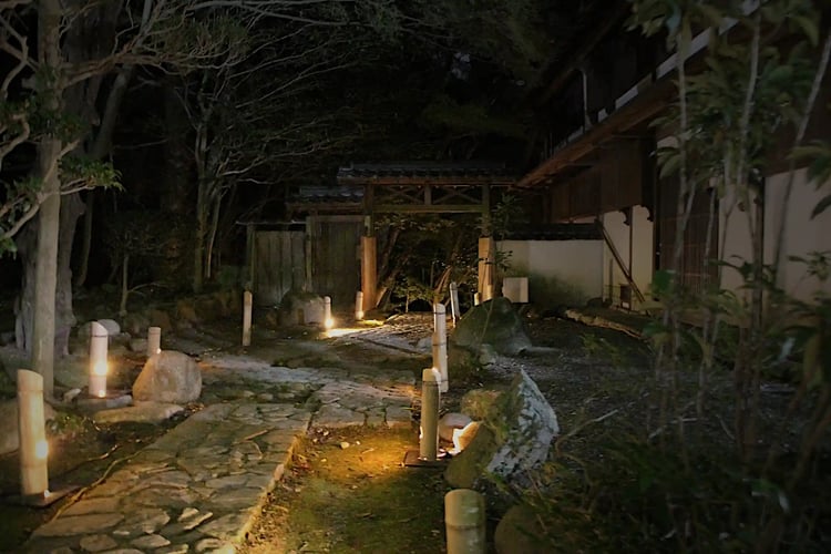 Night View of the O-suzumi-jo (Annex) at Shūentei, in the Autumn Field