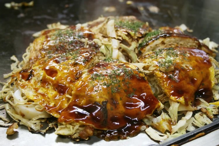Hiroshima-style Okonomiyaki