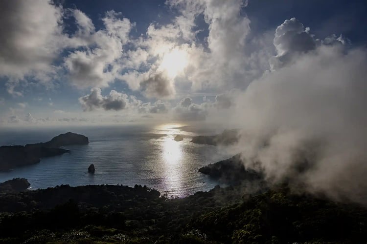 The Spectacular View from Mount Kasa Observatory on Chichijima, Ogasawara Islands