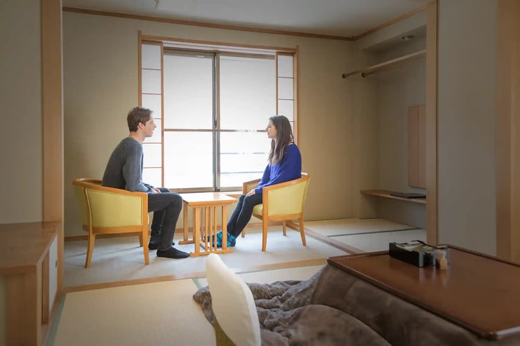 Our accommodation offers a private Japanese-style room for a truly authentic stay