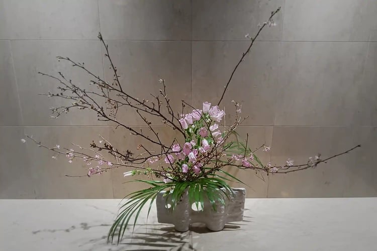 Ikebana for spring