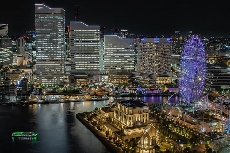 The Night View of Yokohama Minato Mirai