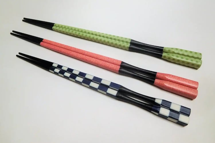 Family Chopstick Set with Japanese Design
