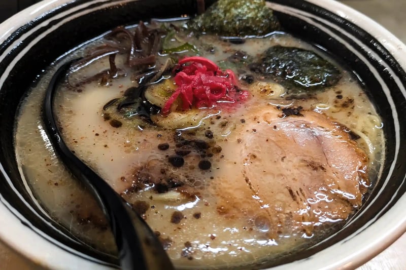 Rich, creamy white pork bone broth