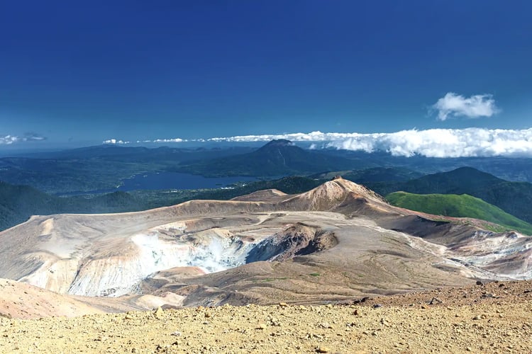 Scenery from Mount Meakan in Akan National Park, Hokkaido