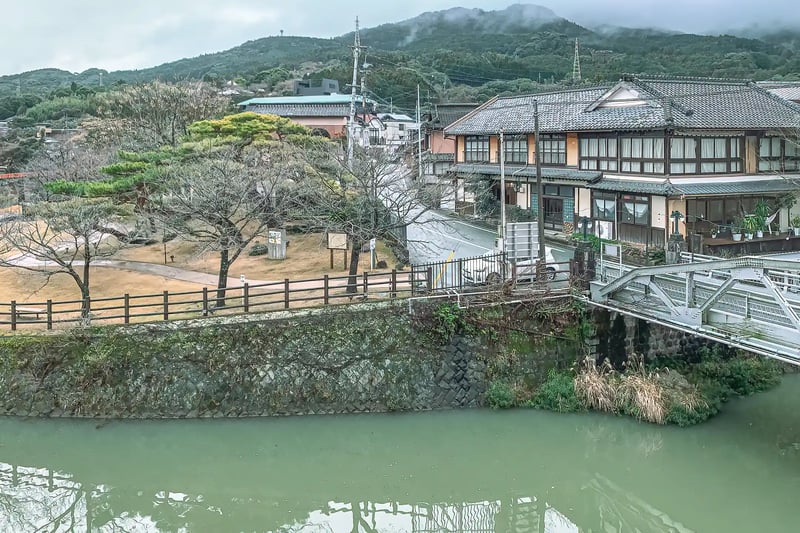 Ureshino Onsen Park and Shiotagawa River