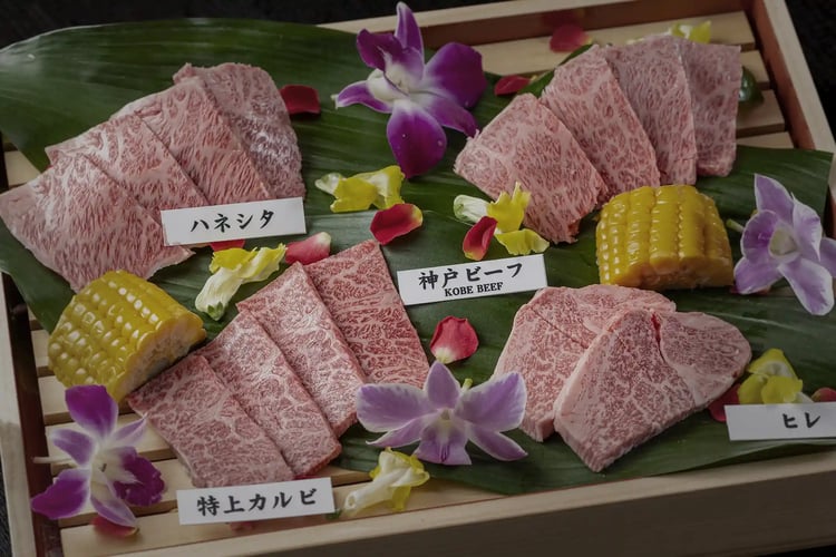 Assortment of Kobe Wagyu