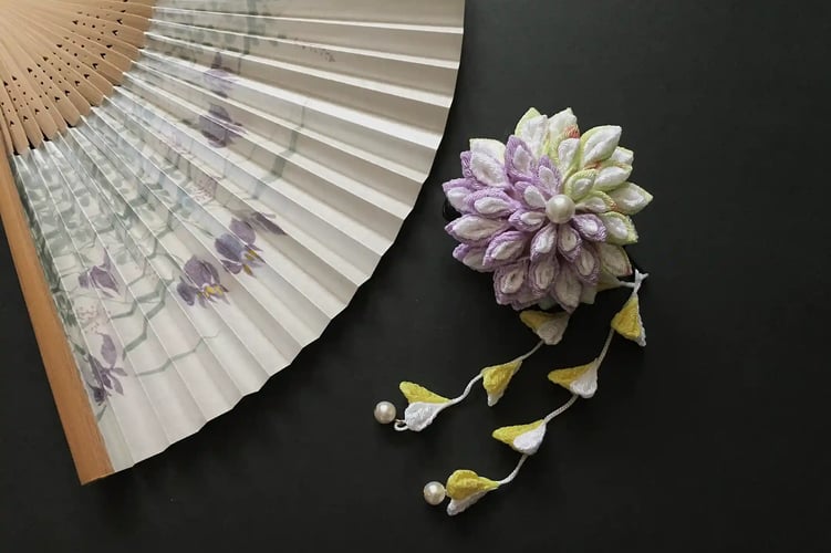 Tsumami Zaiku Hair Ornament for Yukata