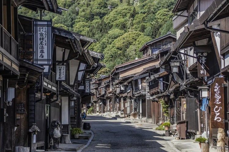 A historic post town on the Nakasendo Way