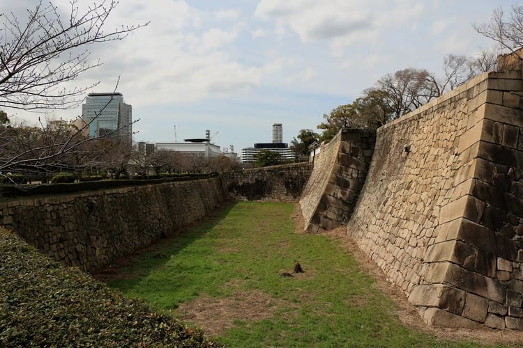 The Dry Moat of Osaka Castle