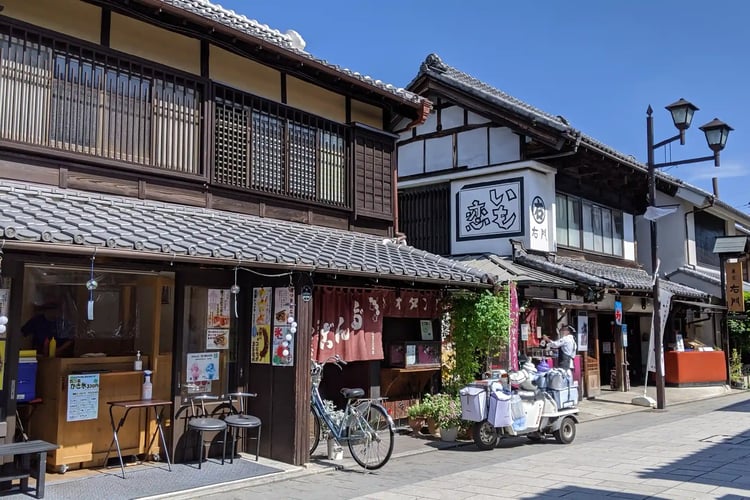 The streetscape of Kawagoe