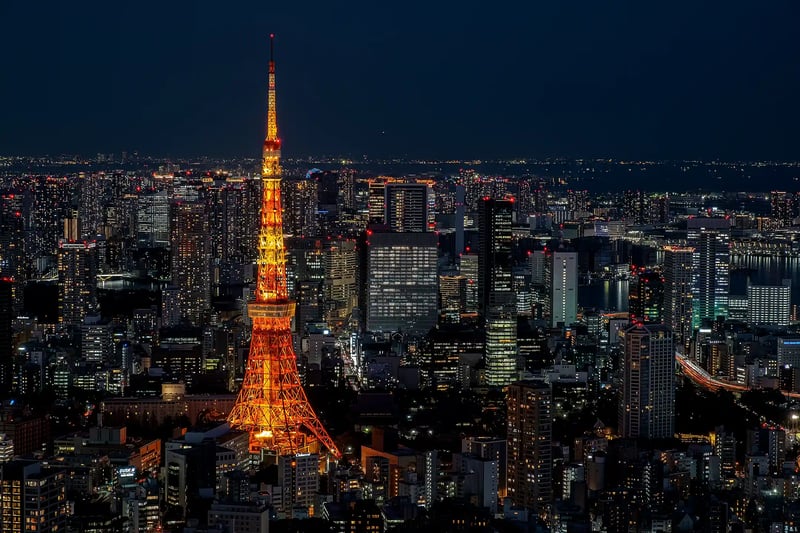 Tokyo Tower and the city skyline