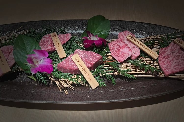 Various cuts of Wagyu beef