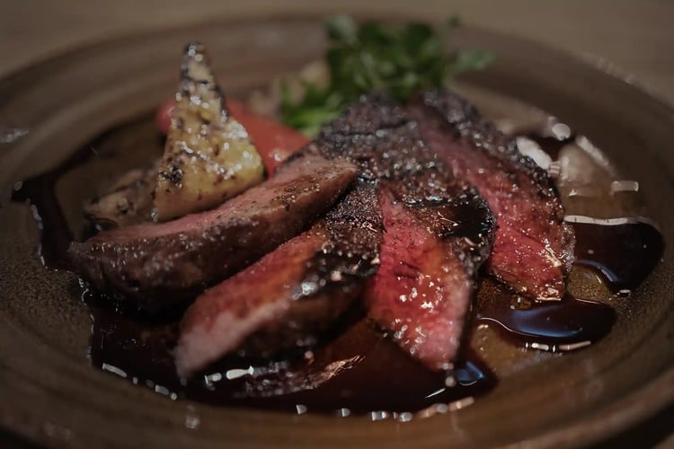 Wagyu Steak at an upscale restaurant
